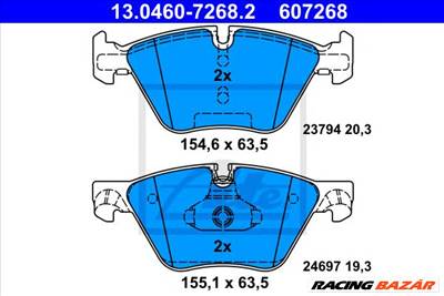 ATE 13.0460-7268.2 - fékbetét BMW