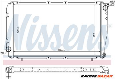 NISSENS 67740 Hűtőradiátor