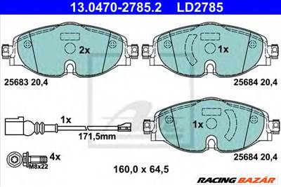 ATE 13.0470-2785.2 - fékbetét AUDI CUPRA SEAT SKODA VW