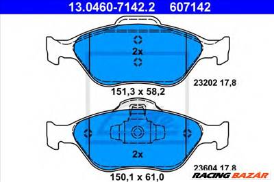 ATE 13.0460-7142.2 - fékbetét FORD MAZDA TOYOTA