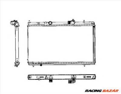 NRF 50466 - Vízhűtő (Hűtőradiátor) CITROËN LANCIA PEUGEOT