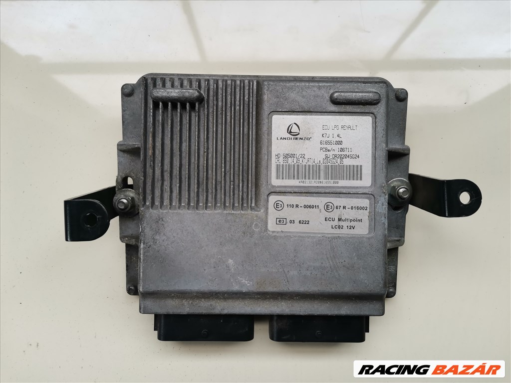 Dacia Sandero I 1.4 MPI LPG motorvezérlő elektronika 616551000 1. kép