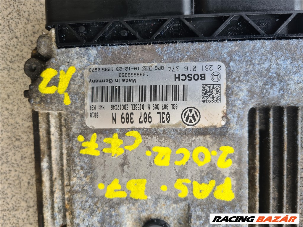 VW PASSAT B7 2.0 crtdi Motorvezérlő 03L907309N 2. kép