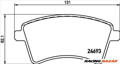 TEXTAR 2469301 - fékbetét MERCEDES-BENZ RENAULT