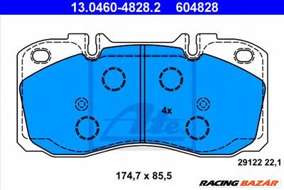 ATE 13.0460-4828.2 - fékbetét IVECO