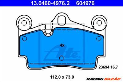 ATE 13.0460-4976.2 - fékbetét AUDI PORSCHE VW