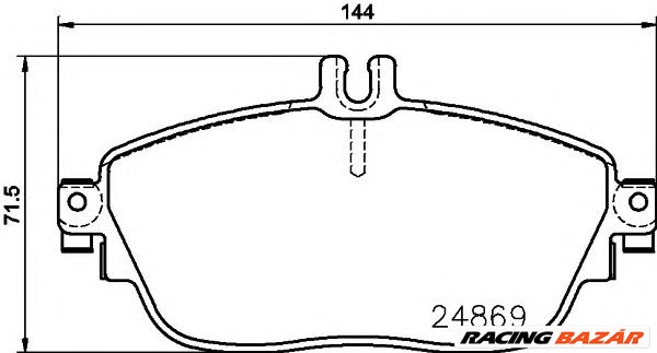 TEXTAR 2486901 - fékbetét INFINITI MERCEDES-BENZ MERCEDES-BENZ (BBDC) 1. kép