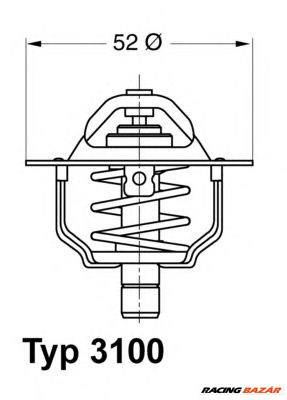 WAHLER 3100.88D - termosztát, hűtőfolyadék FORD 1. kép