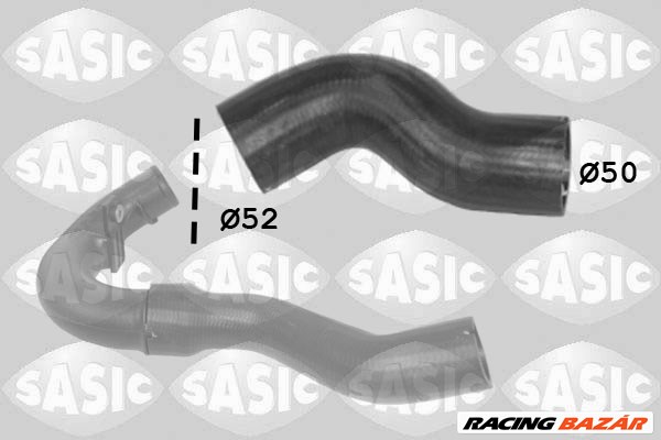 SASIC 3336205 - Töltőlevegő cső FIAT 1. kép