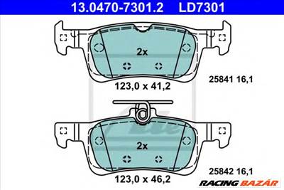 ATE 13.0470-7301.2 - fékbetét PEUGEOT