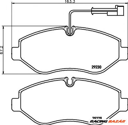 TEXTAR 2922902 - fékbetét NISSAN RENAULT TRUCKS 1. kép