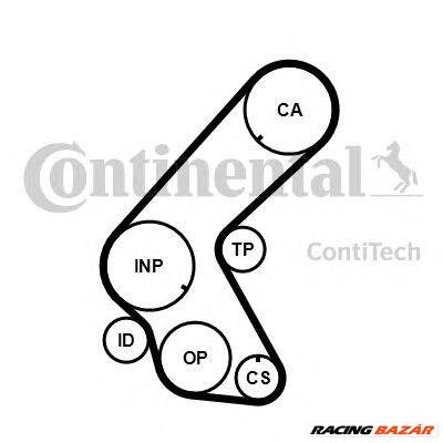 CONTINENTAL CTAM CT1178 - vezérműszíj CHEVROLET OPEL VAUXHALL 1. kép