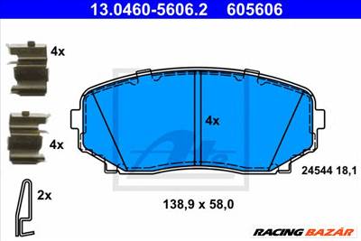 ATE 13.0460-5606.2 - fékbetét MAZDA