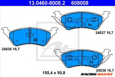 ATE 13.0460-8008.2 - fékbetét CHRYSLER