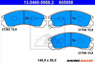 ATE 13.0460-5958.2 - fékbetét CITROËN MITSUBISHI PEUGEOT
