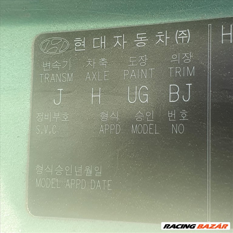 Hyundai Getz (TB) bontott alkatrészei 9. kép
