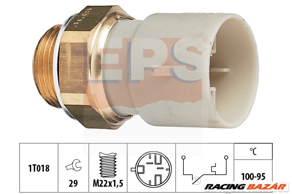 EPS 1.850.147 - hűtőventillátor kapcsoló OPEL VAUXHALL 1. kép