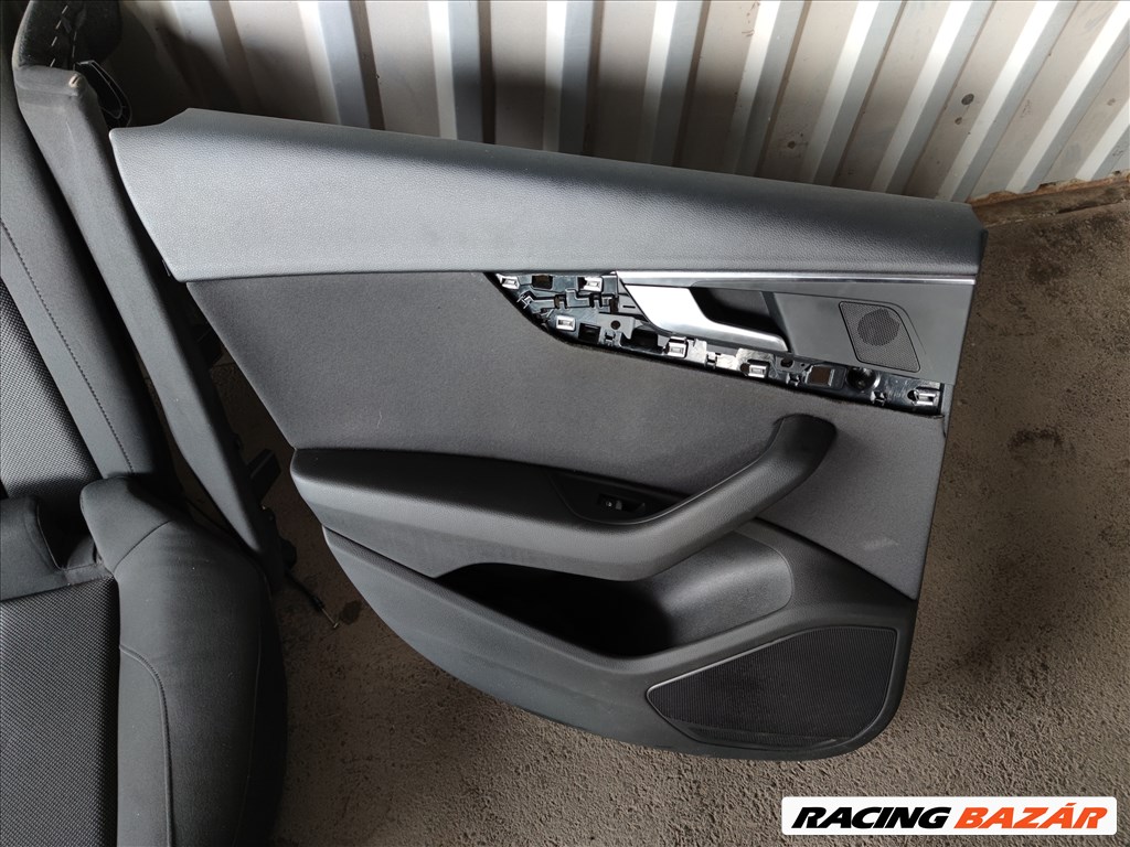 Audi A4 B9 8W 1.4 TFSI Fekete szövet ülés szett  8. kép