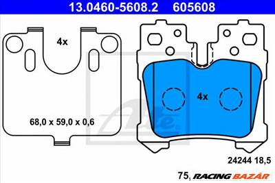 ATE 13.0460-5608.2 - fékbetét LEXUS
