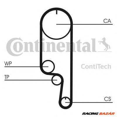 CONTINENTAL CTAM CT1008 - vezérműszíj CHEVROLET DAEWOO MITSUBISHI PROTON UZ-DAEWOO 1. kép
