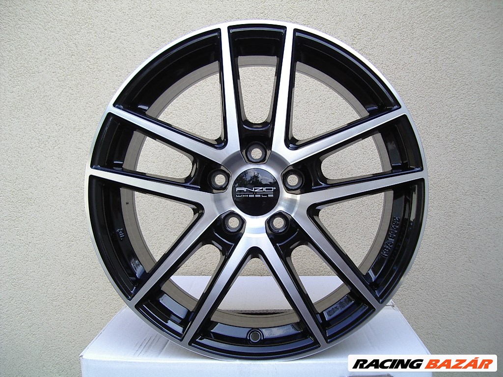 Audi A4 alufelni alufelni 16 col 5X112 ANZIO SPLIT fekete-polír vadonatúj felni 1. kép