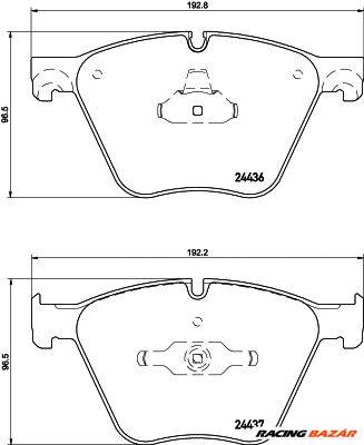 TEXTAR 2443601 - fékbetét BMW