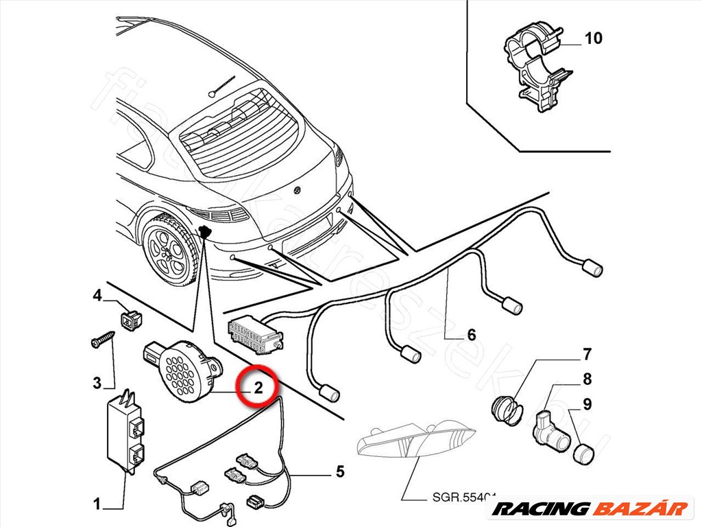 Hangszóró ALFA ROMEO GIULIETTA - FIAT eredeti 46555998 6. kép