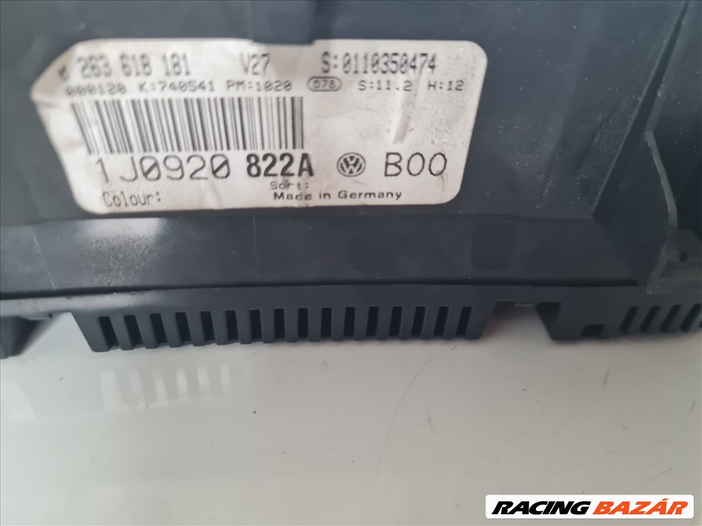 Volkswagen Bora, Volkswagen Golf IV Kilométeróra golf4/Bora 1j0920822a 1j0 920 822 a 3. kép