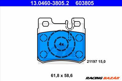 ATE 13.0460-3805.2 - fékbetét MERCEDES-BENZ