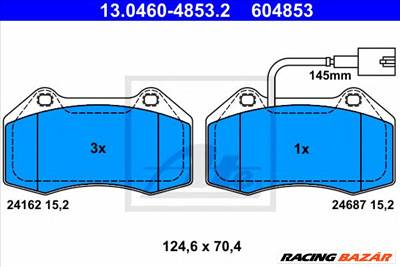 ATE 13.0460-4853.2 - fékbetét ABARTH ALFA ROMEO
