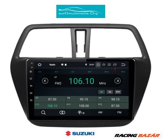 Suzuki SX4 S-Cross Multimédia Android 11 GPS Autórádió Tolatókamerával 3. kép