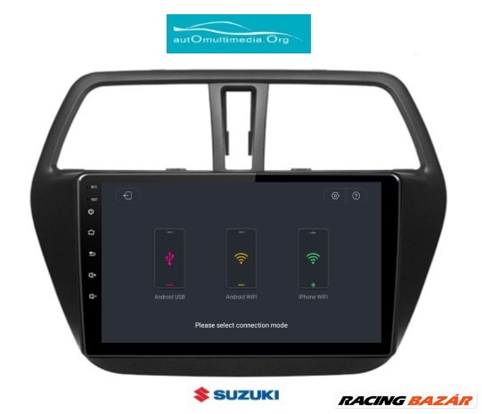 Suzuki SX4 S-Cross Multimédia Android 11 GPS Autórádió Tolatókamerával 4. kép