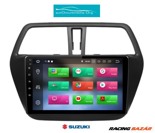 Suzuki SX4 S-Cross Multimédia Android 11 GPS Autórádió Tolatókamerával 5. kép