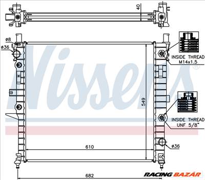 NISSENS 62788A Hűtőradiátor