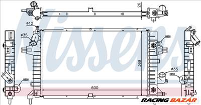 NISSENS 630739 Hűtőradiátor