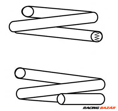 CS Germany 14.871.410 - futómű rugó ALFA ROMEO