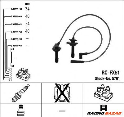 NGK 5761 - gyújtókábel szett SUBARU 1. kép