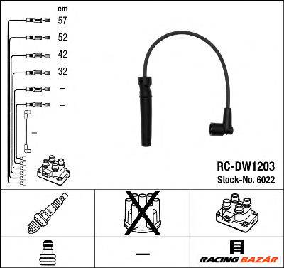 NGK 6022 - gyújtókábel szett CHEVROLET DAEWOO