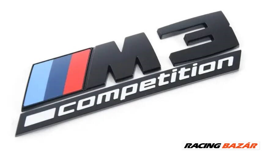Gyári BMW G80 M3 Competition fekete csomagtartó embléma 51148084161 1. kép
