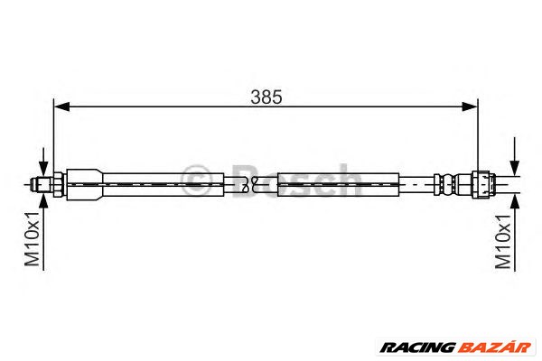 BOSCH 1 987 476 949 - fékcső MERCEDES-BENZ MERCEDES-BENZ (BBDC) 1. kép