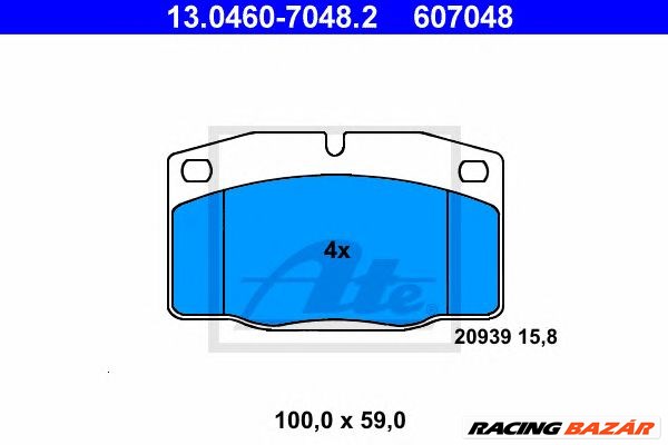 ATE 13.0460-7048.2 - fékbetét OPEL VAUXHALL 1. kép