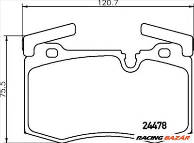 TEXTAR 2447801 - fékbetét MINI