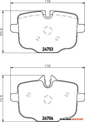 TEXTAR 2470301 - fékbetét BMW