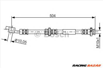 BOSCH 1 987 476 995 - fékcső NISSAN