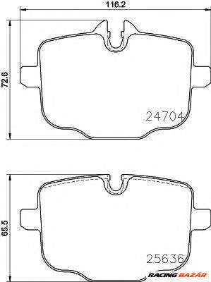 TEXTAR 2470401 - fékbetét BMW BMW (BRILLIANCE)