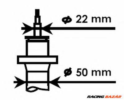 KYB 324703 - lengéscsillapító AUDI SEAT SKODA VW