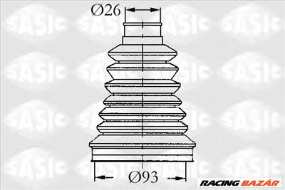 SASIC 4003442 - féltengely gumiharang készlet RENAULT