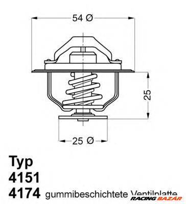 WAHLER 4174.79D - termosztát, hűtőfolyadék FIAT IVECO MULTICAR OPEL RENAULT RENAULT TRUCKS VAUXHALL