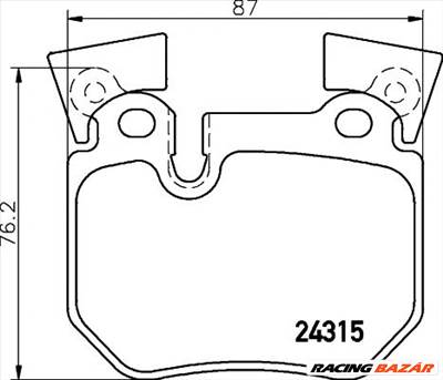 TEXTAR 2431501 - fékbetét BMW