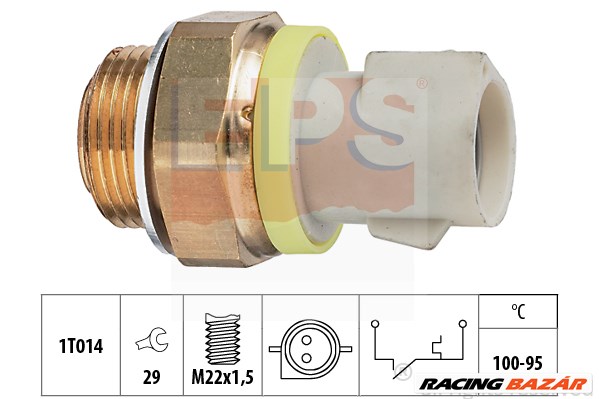 EPS 1.850.280 - hűtőventillátor kapcsoló FORD 1. kép